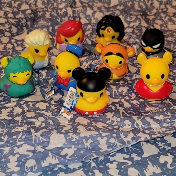 Disney Other - 9 DISNEY MINI RUBBER DUCKIES